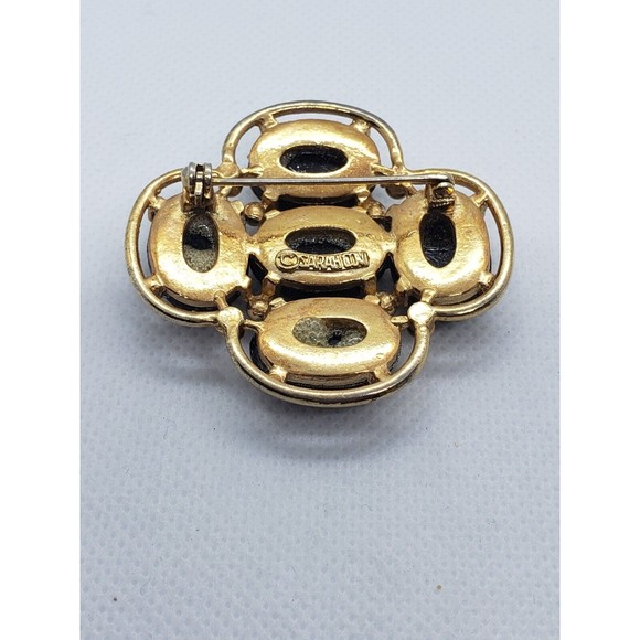 Vintage Sarah Coventry Signed Brooch Pin Light of the East Mosaic 1968 - Picture 3 of 4